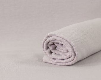 Solid ribbing in pink organic cotton knit; cuffing paapii design