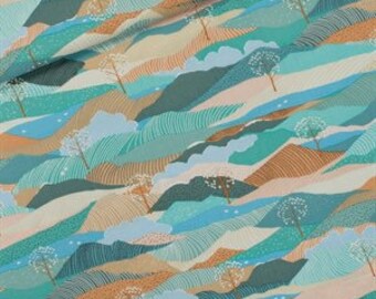 Landscape in canvas twill fabric see you at six cotton spandex