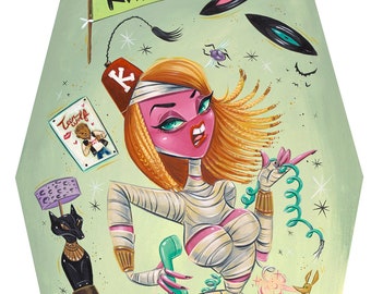 Just Another Manic Mummy Original Painting by Candy