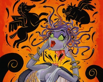 Long Gone Gorgon Original Painting by Candy