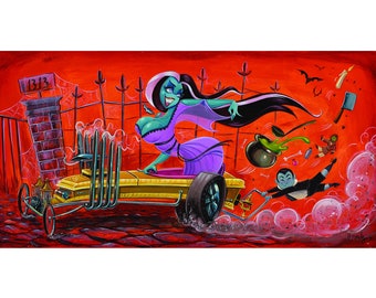 Original Painting of Lily&#39;s Last Lap by Candy