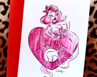 Do you love me? Card by Candy