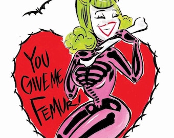 You give me femur! Card by Candy