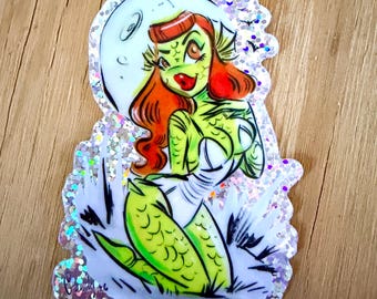 Glitter Creature Girl Sticker by Candy