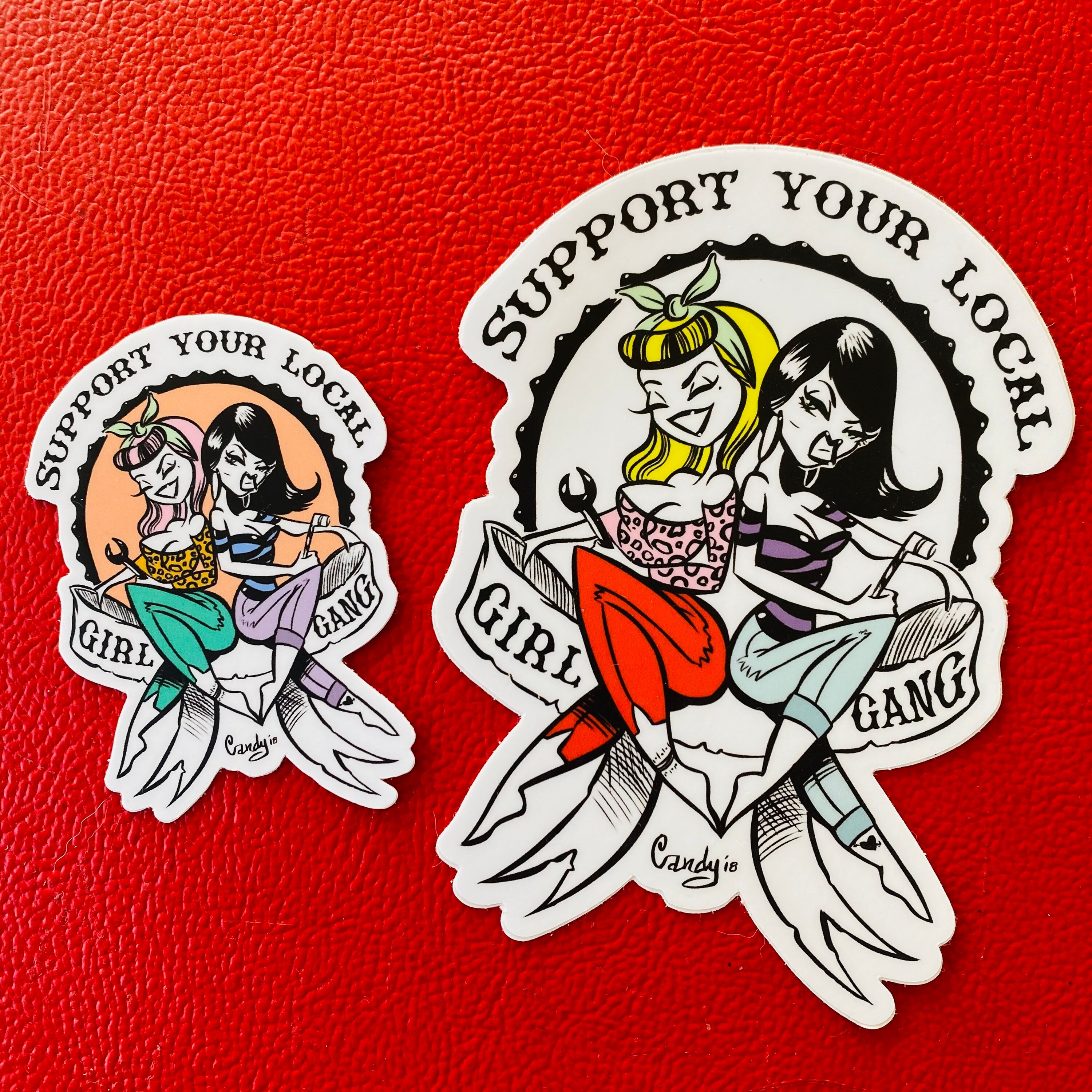 5 Support Your Local Girl Gang Sticker - Etsy