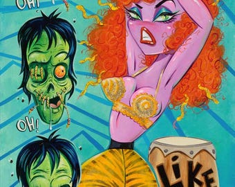 5.5x17" Like a Bad Girl Should Fine Art Print