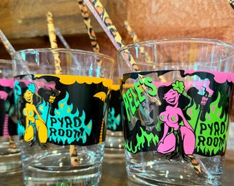 New colors! Pele's Pyro Room Mai Tai Glass