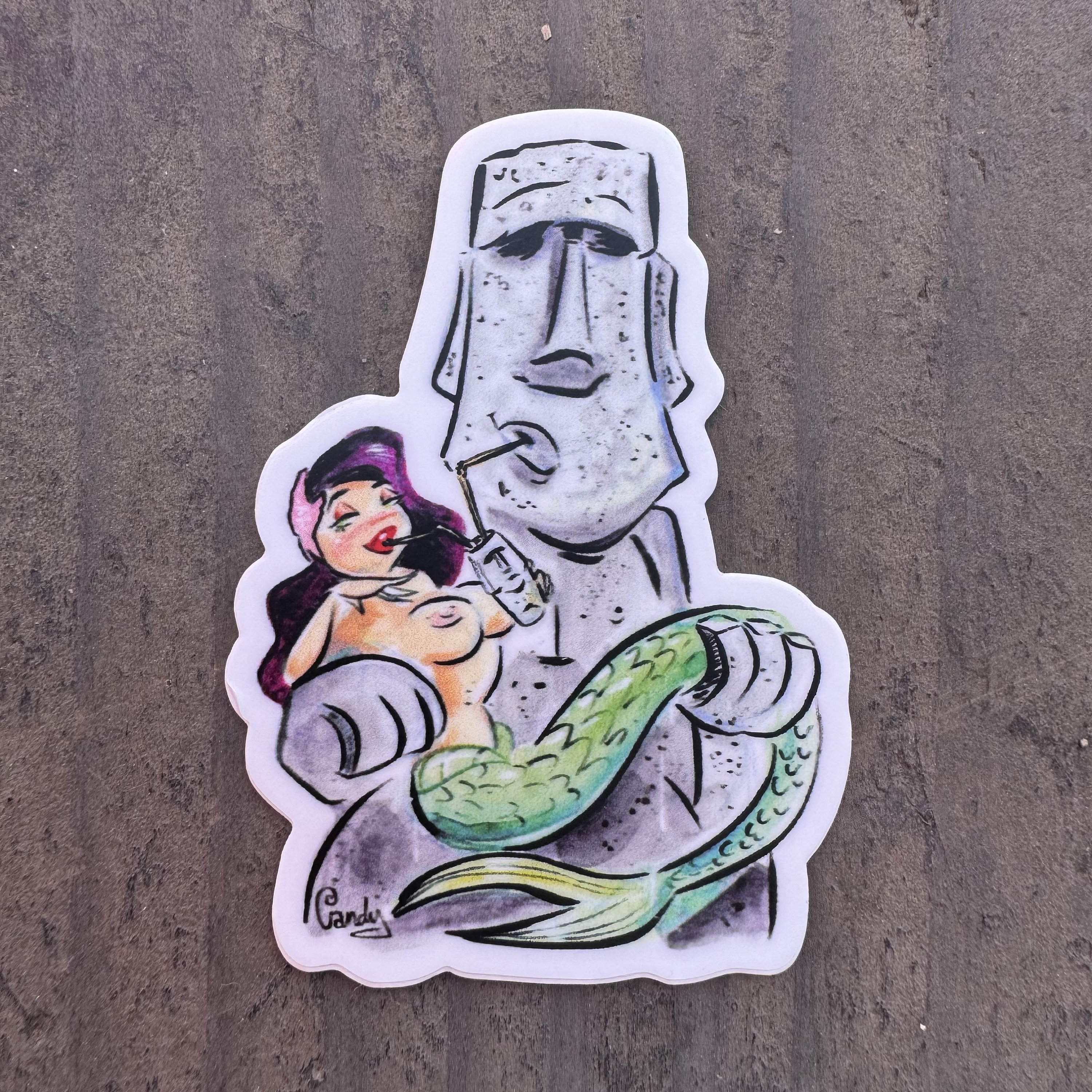 Mer-Moai Mini Sticker by Candy