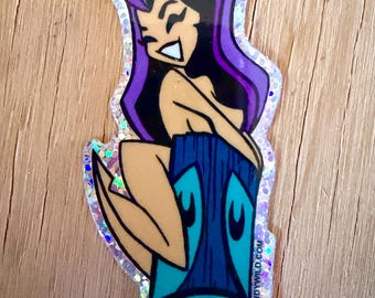 Glitter Tiki Gal Sticker by Candy