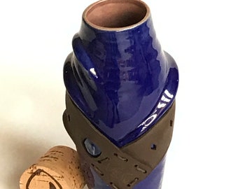 Sculpted Ceramic Mug - Aegean Blue