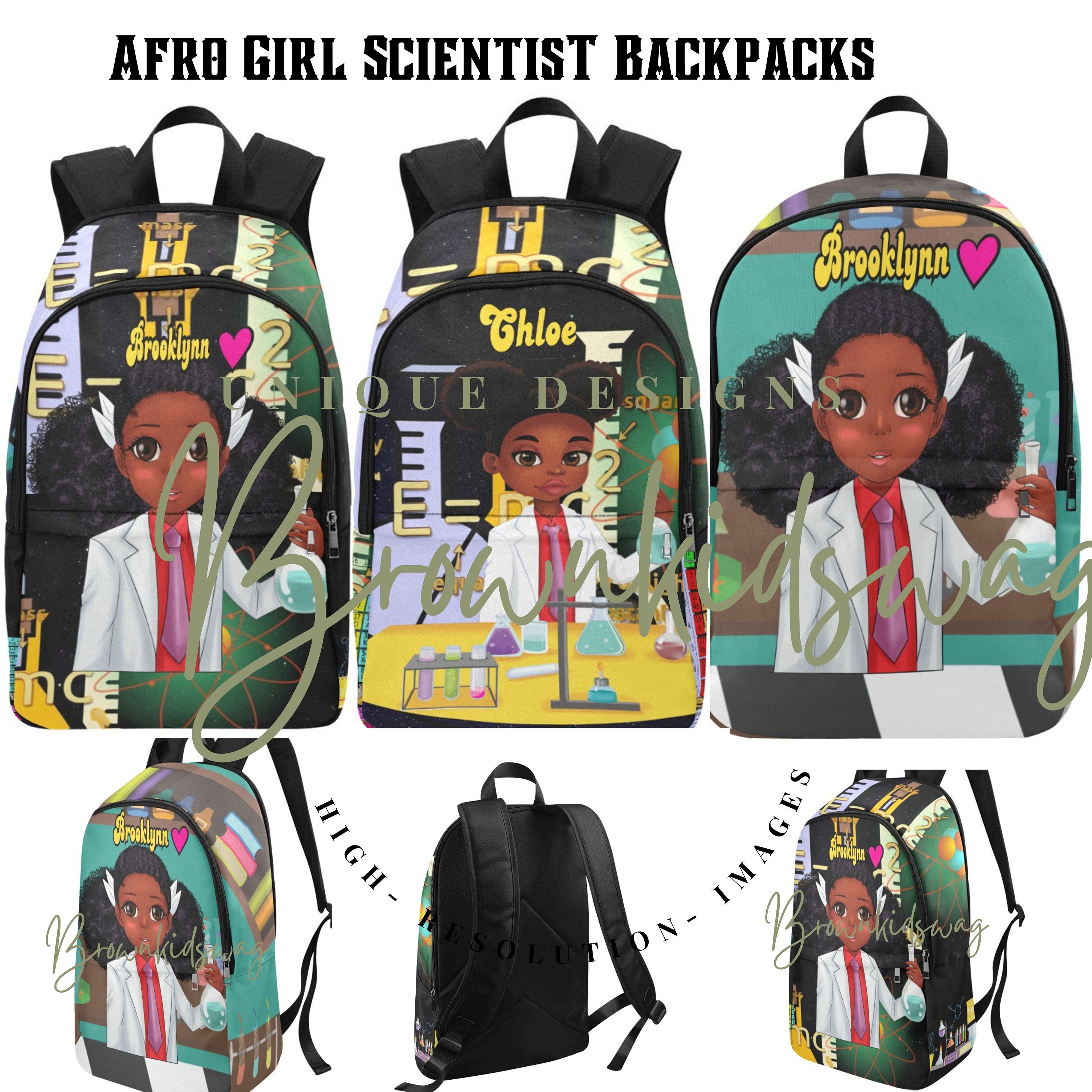 girl bookbolsa with lunch box