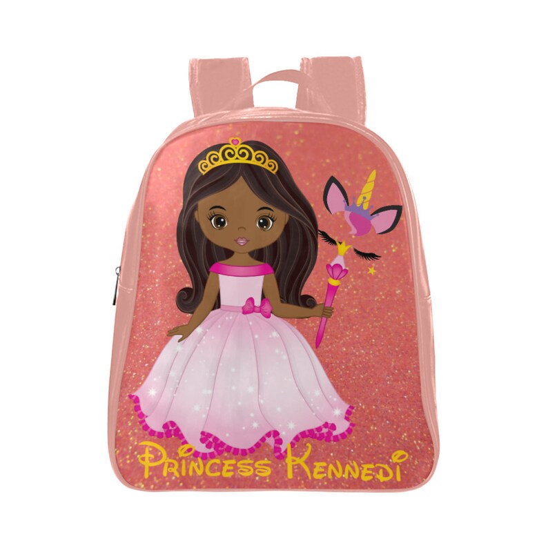 happy unicorn personalized backpack