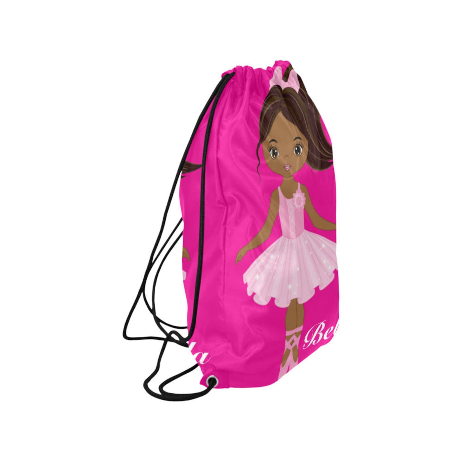 personalized drawstring backpack - girls dance bag- ballerina backpack for girls - ballet dance bag - ballet cinch sack - ballet