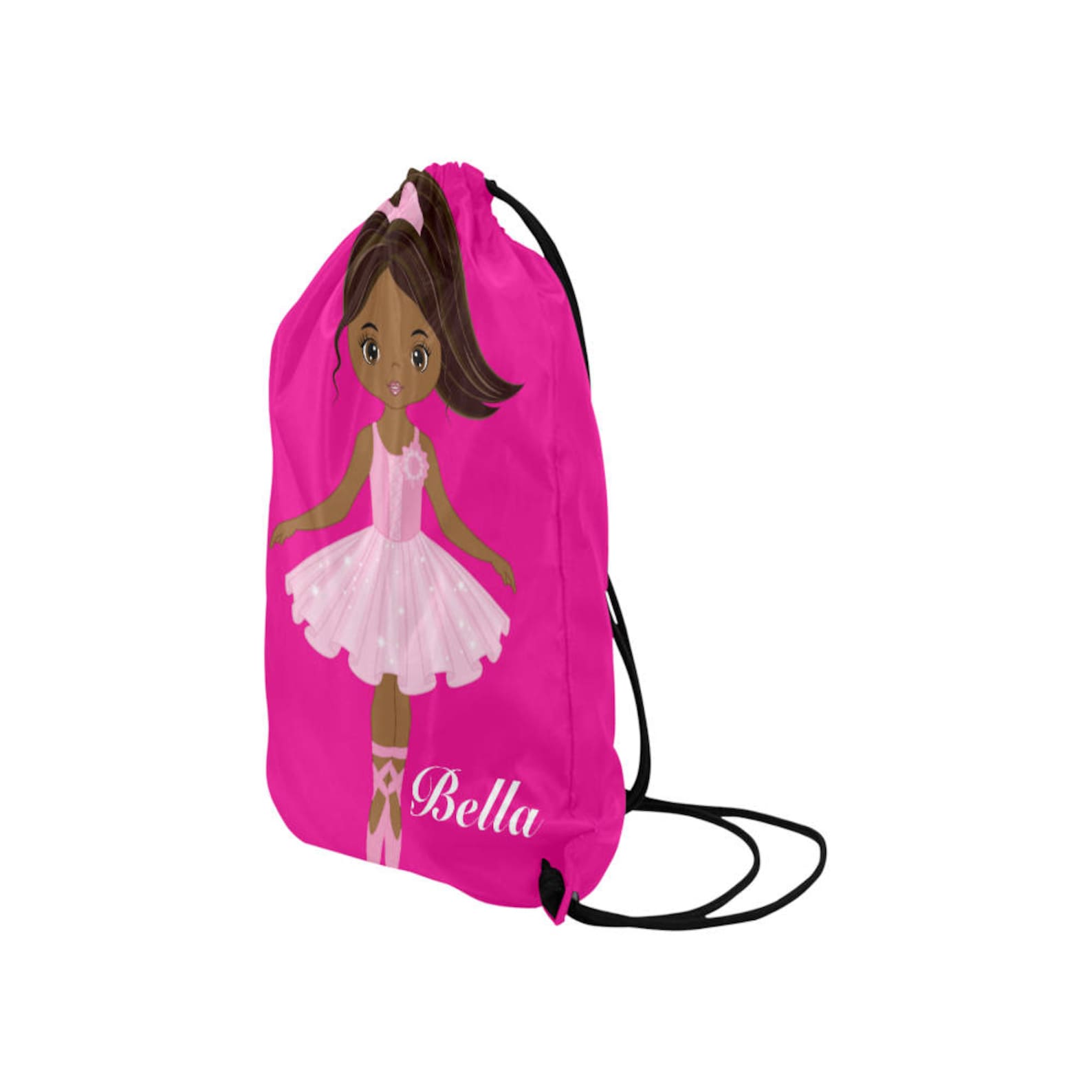 personalized drawstring backpack - girls dance bag- ballerina backpack for girls - ballet dance bag - ballet cinch sack - ballet