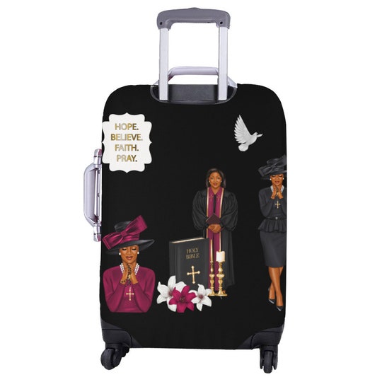Disover African American Art Black Woman Suitcase Cover Carry On Luggage Cover