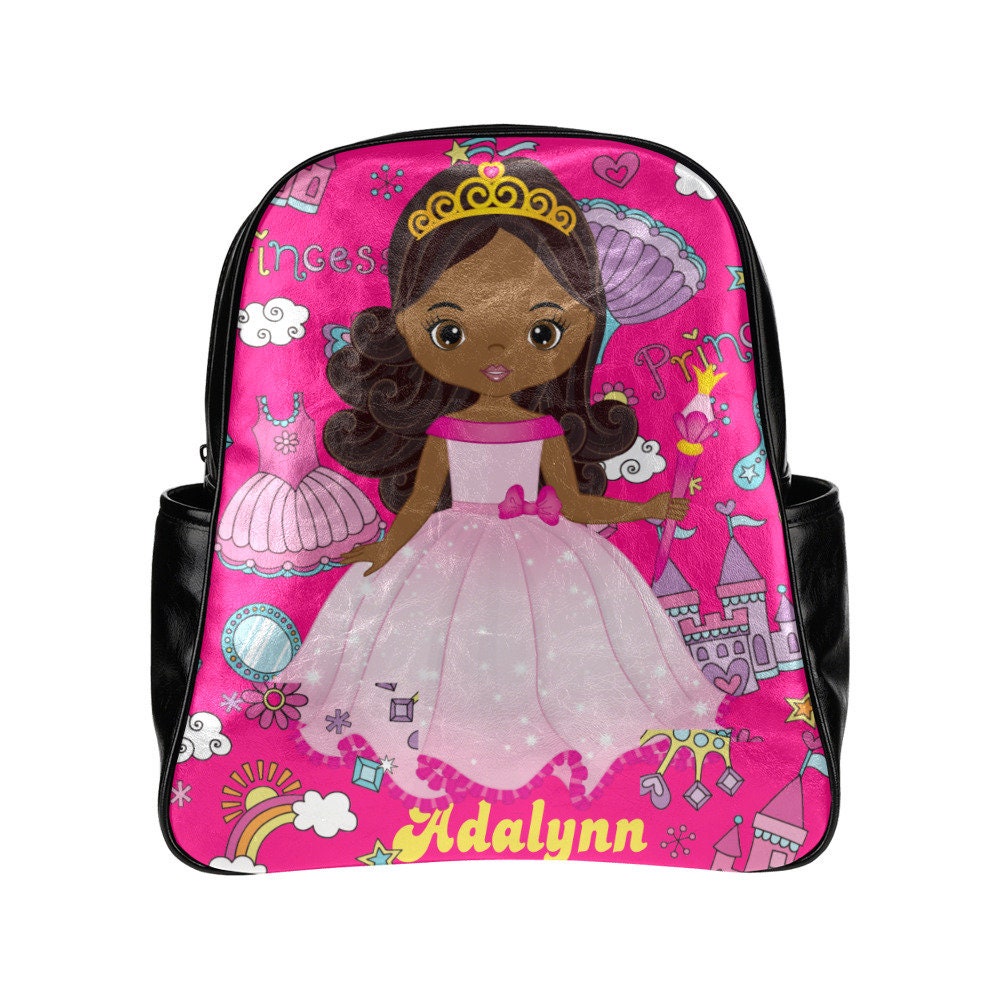 Personalized Toddler Backpack Afro Princess Med Sz Book Bag | Etsy