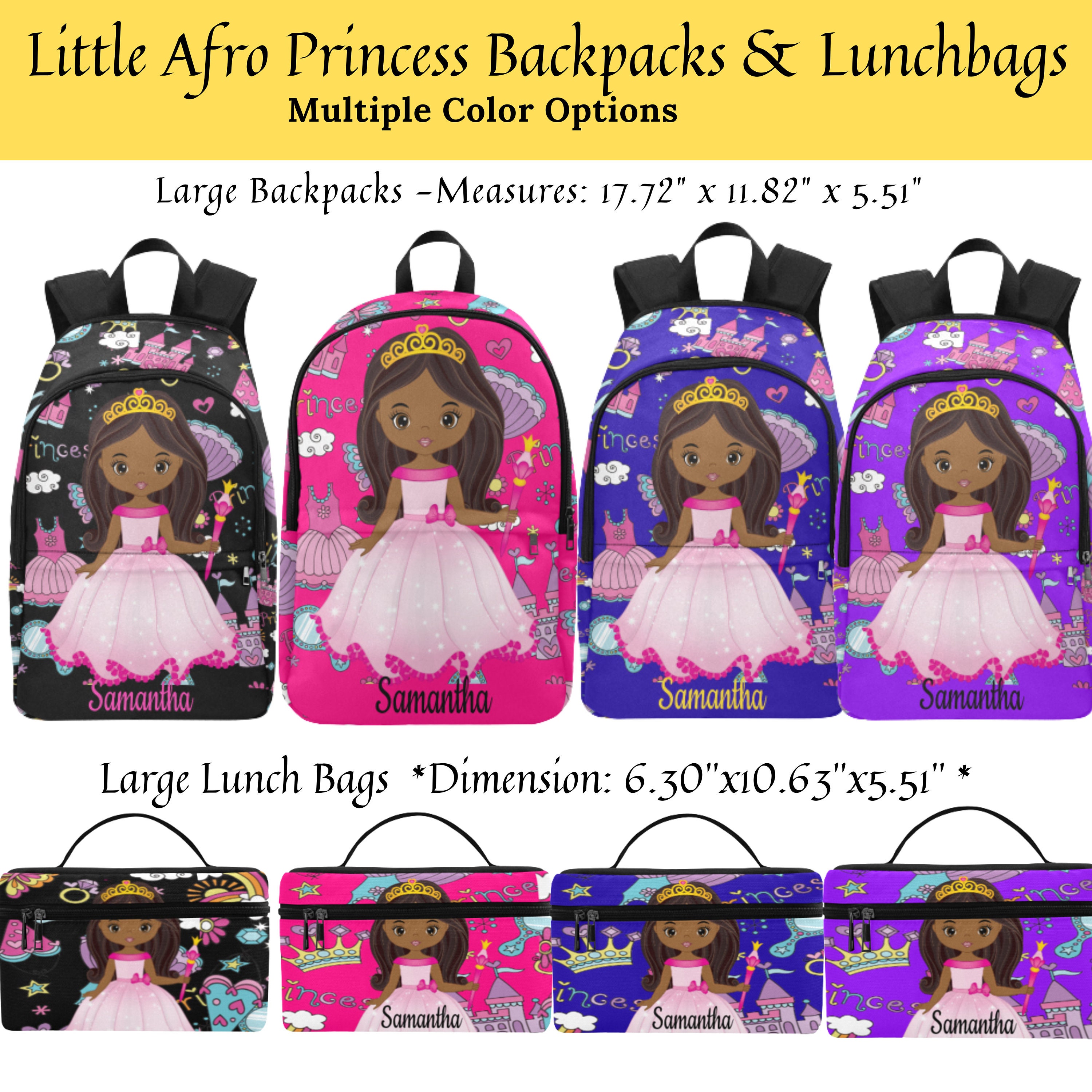 black princess backpack