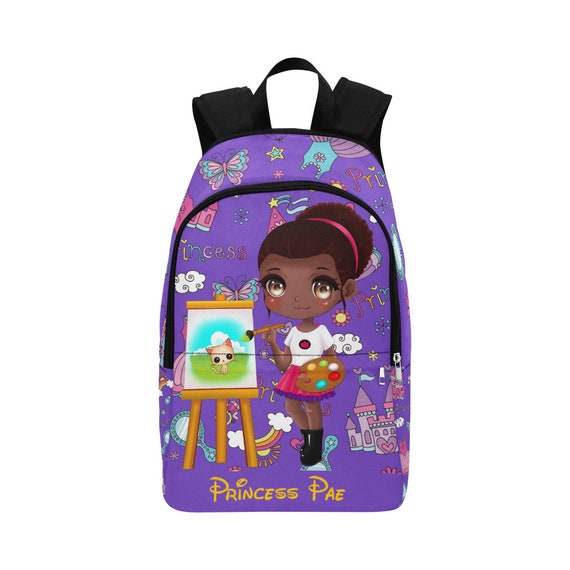 Custom Name Artist Toddler Backpack Black Girl Ballerina | Etsy