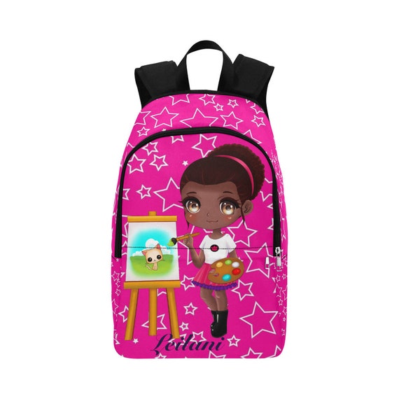 Black Girl Artist Backpacks Monogrammed Backpacks Back to | Etsy