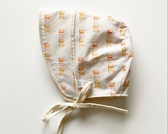Baby bonnet - Sun bonnet - Sun hat - Baby hat - Babe 0-6, 6-12, 12-24 months