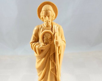 Vintage Saint Jude Statue Vintage Religious Plastic Statue
