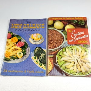 Culinary Arts Institute Cookbook LOT of 2 / Southern and Southwestern 1965 / New Orleans 1957
