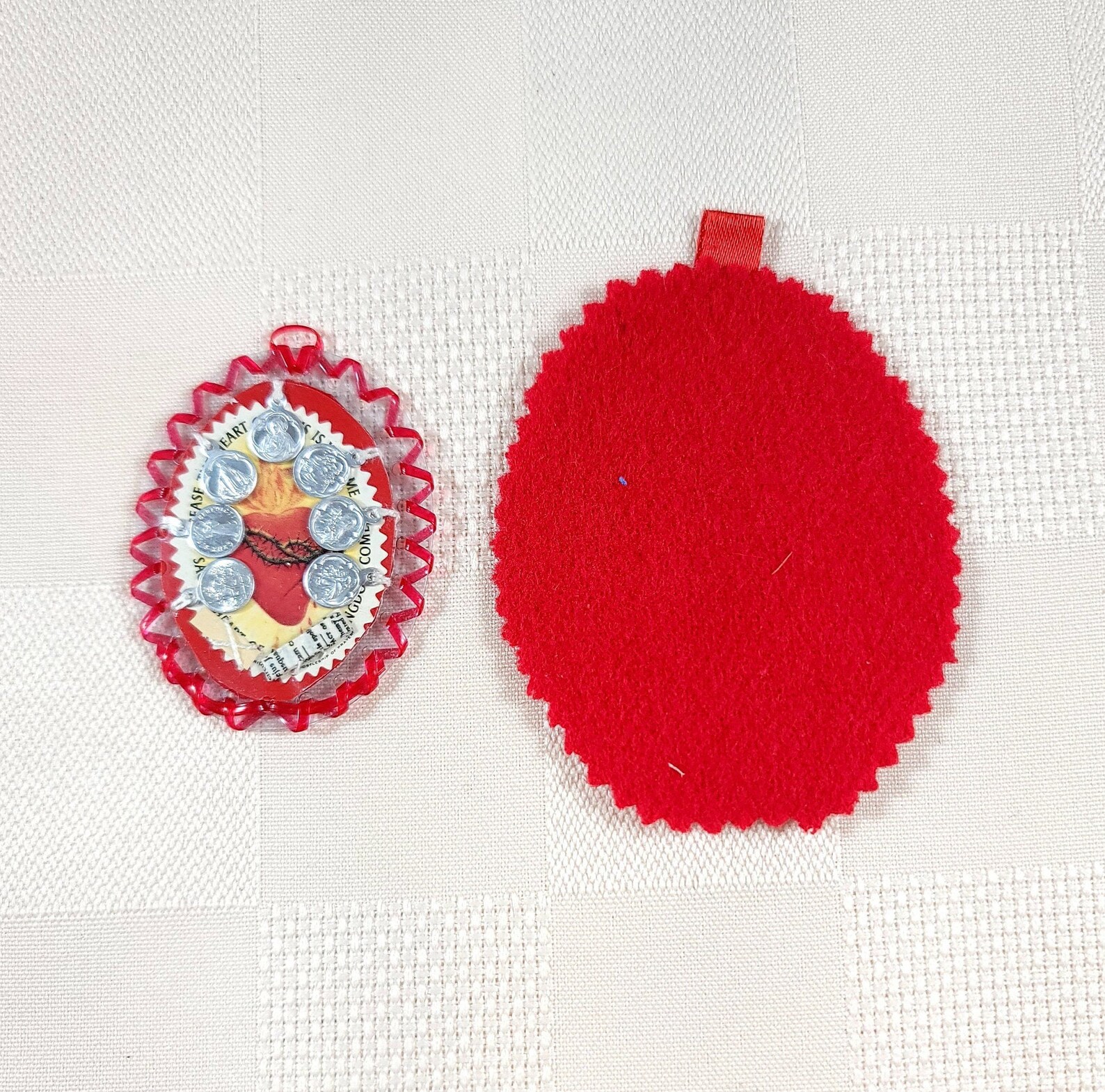 Apostleship of Prayer Badges LOT of 2 1959 One With Medals Red Etsy