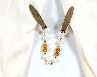 Sweater Chain Collar Clip Vintage Design Clips Vintage Jewelry Sweater Guard Sweater Clip #8159