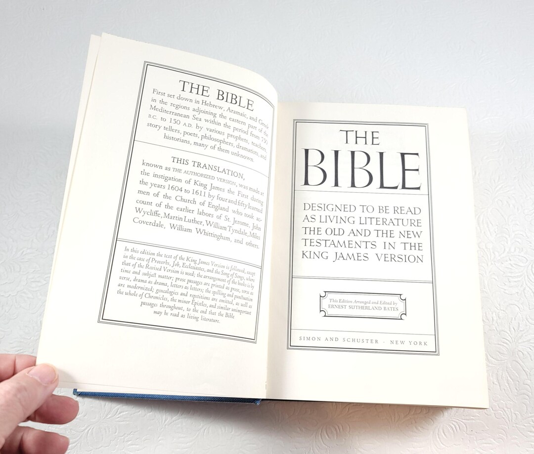 Vintage Bible / 1965 / Ernest Sutherland Bates / Designed to Be Read as ...