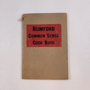 USA cookbook ‘Rumford Cook Book’ c.1910 USA cookbook ‘Rumford Cook Book’ c.1910