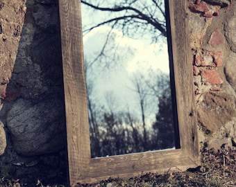 Reclaimed Wood Mirror Frame.