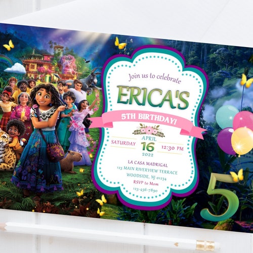 Encanto Birthday Party Invitation Etsy