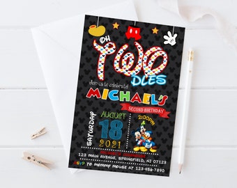 Mickey Mouse Birthday Invitation
