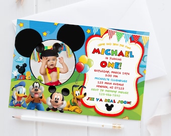 Mickey Mouse Birthday Invitation