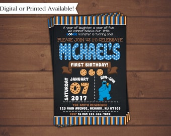 Cookie Monster Invitation