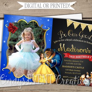 Beauty and the Beast Invitation image 1