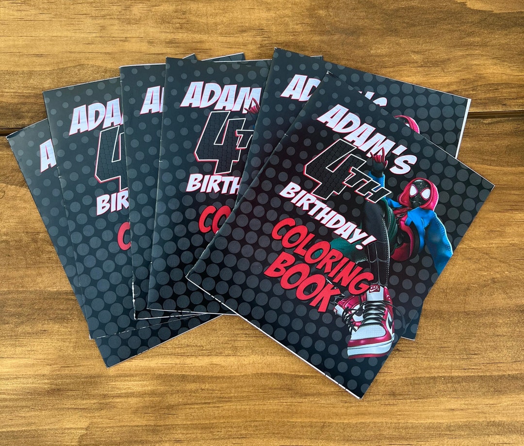 Spiderman Coloring Book - Etsy