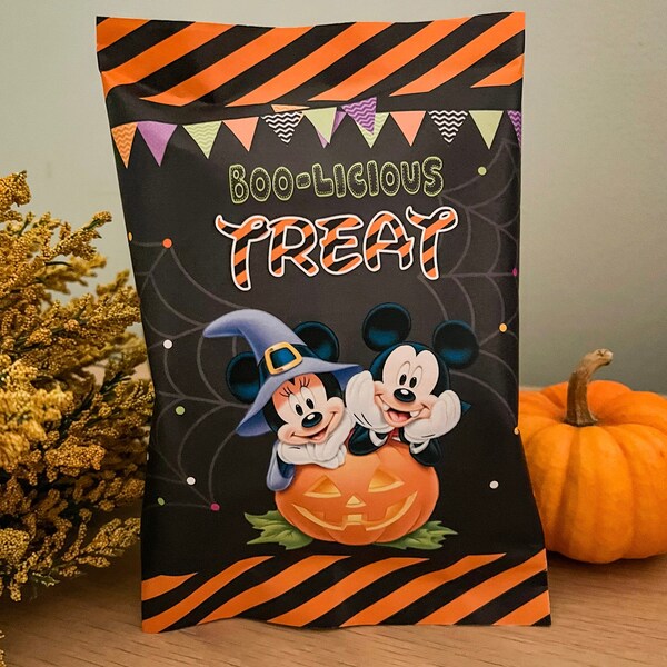 Bolsa de chips de Halloween de Mickey Mouse - Digital