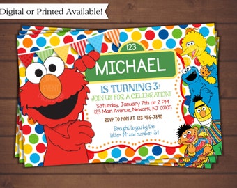 Sesame Street Invitation