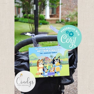 Editable  Stroller Sign