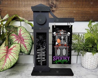 Interchangeable Signpost, Interchangeable Sign Decor, Spooky Season Decor, Entry Way Sign, Standing Sign, Halloween Decor, Rotten Sign Decor