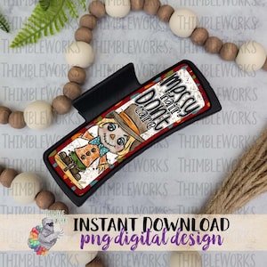 Messy Hair Sublimation Design, Large Hair Claw Png, Fall Png, Autumn Png, Hair Claw Design, Hair Clip Sublimation Design, Digital Download