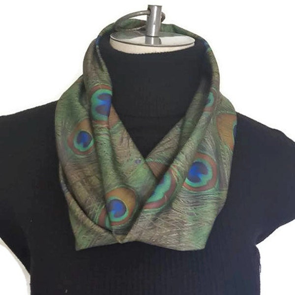 Paon foulard - foulard infini - infini vert foulard - vêtements paon - Womens infini foulard - paon Lover - Cour agriculteur cadeau