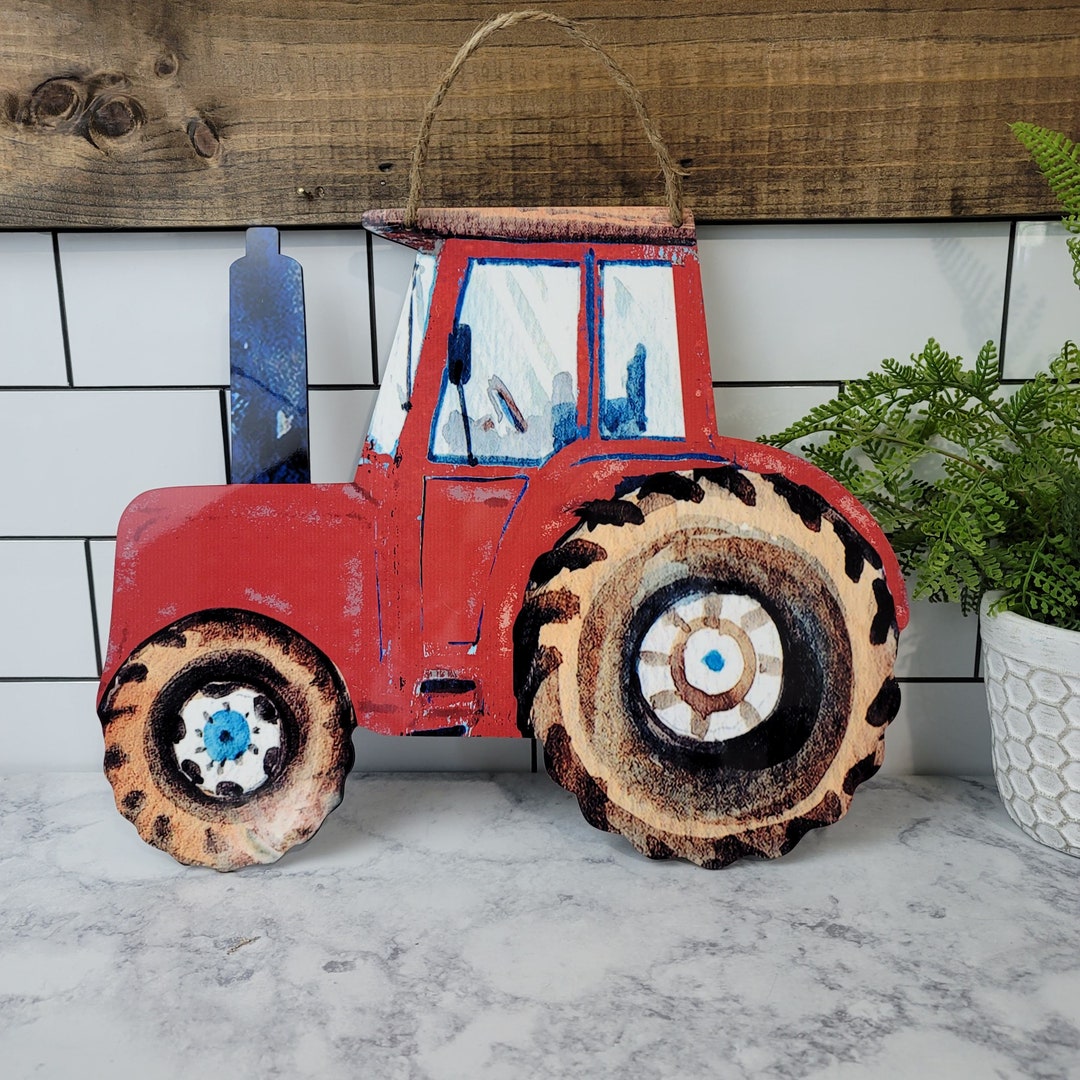Farmhouse Wall Sign Tractor Sign Farmhouse Door Hanger Country Decor