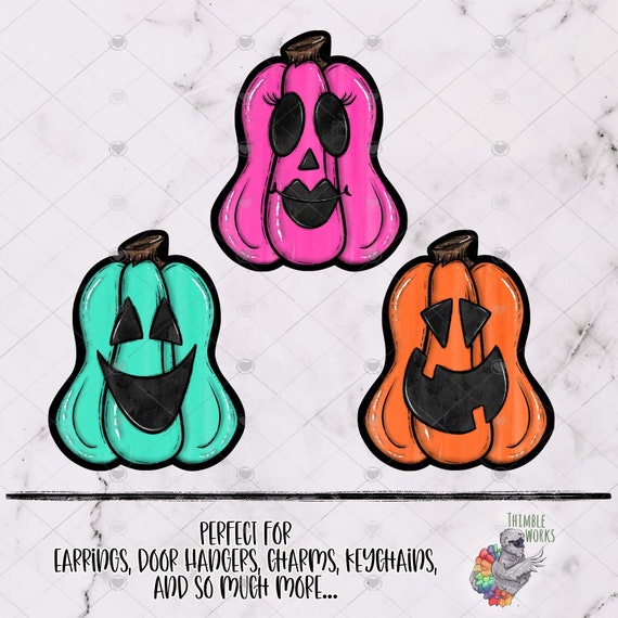 Halloween Earrings Design, Lumpy Pumpkin Design, Spooky Earrings, Earring Design, Pumpkin Sublimation Design, Cute Pumpkin Halloween Design