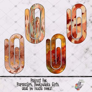 Paperclip Bookmark Design, Bookmark Sublimation Design, Fall Design, Autumn Paperclip Design, Christmas Gift, Fall Paperclip Design