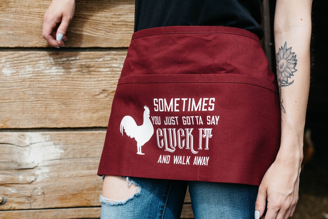 Egg Apron Chicken Apron Homesteading Apron crazy Chicken Lady