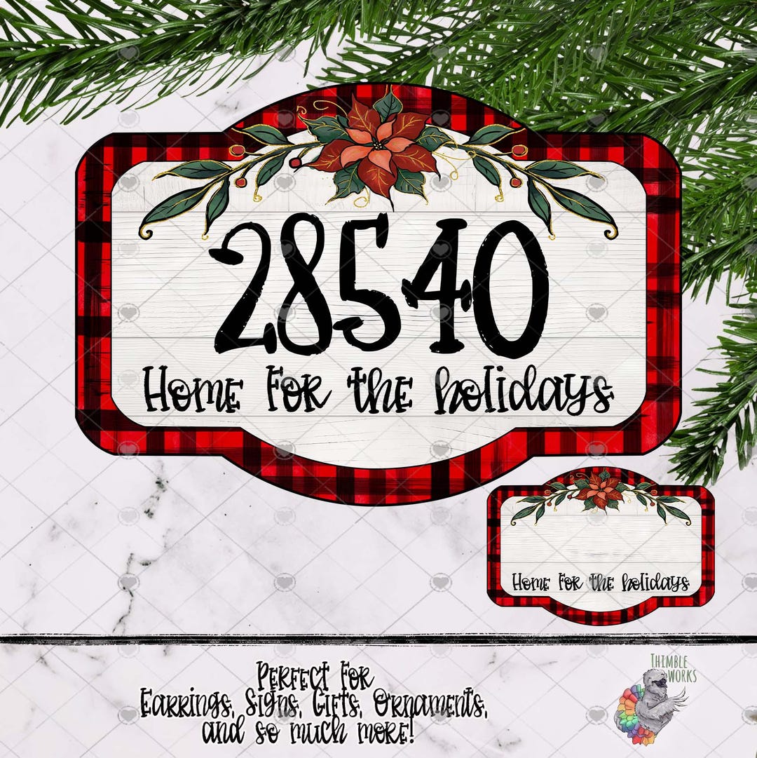 Zip Code Christmas Design, Local Ornament Design, Personalized Ornament ...