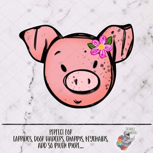 Pig Earring Sublimation Design, Pig Head Earring, Farm Earring Design, Floral Pig Png, Earring Design, Pig Sublimation Design, Farm Animals