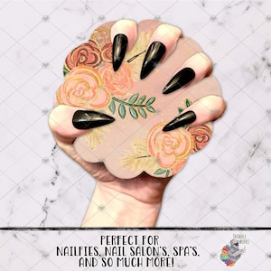 Nail Prop Design, Nailfie Sublimation Design, Salon Supplies, Nail Technician Branding, Nail Prop Disc Sublimation Design, Manicure Display